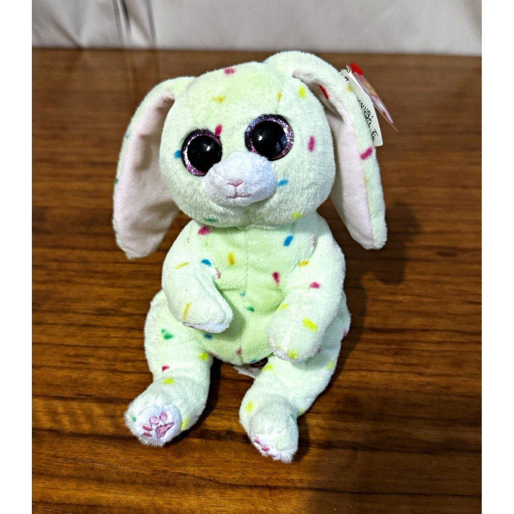 TY Beanie Bellies Fern Bunny Rabbit Plush Stuffed Animal 2021 Mint Green 95222